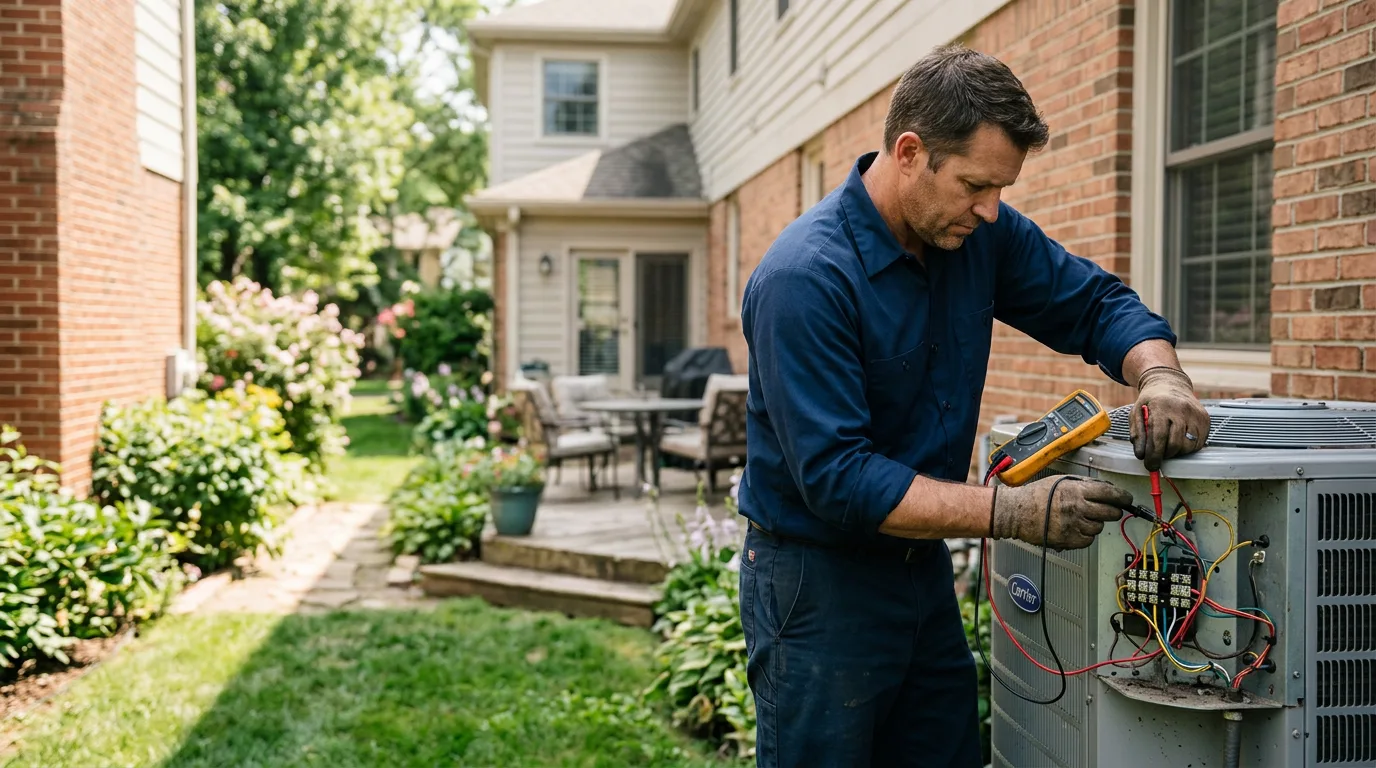 HVAC technician working near Mclean, TX